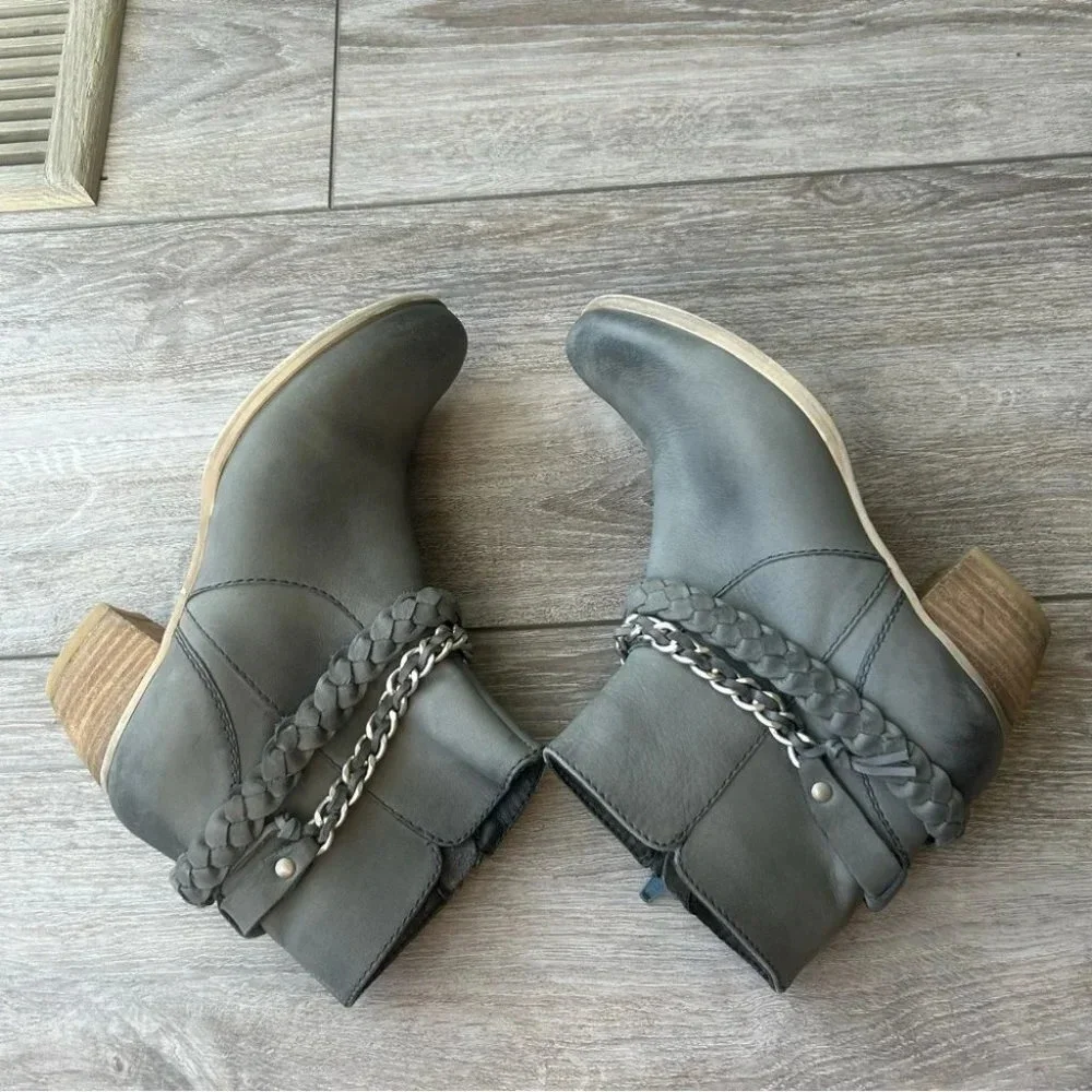 Arnold Churgin Handmade Nubuck Leather Ankle Chelsea Boots